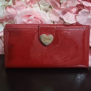 Gucci red vernis wallet
